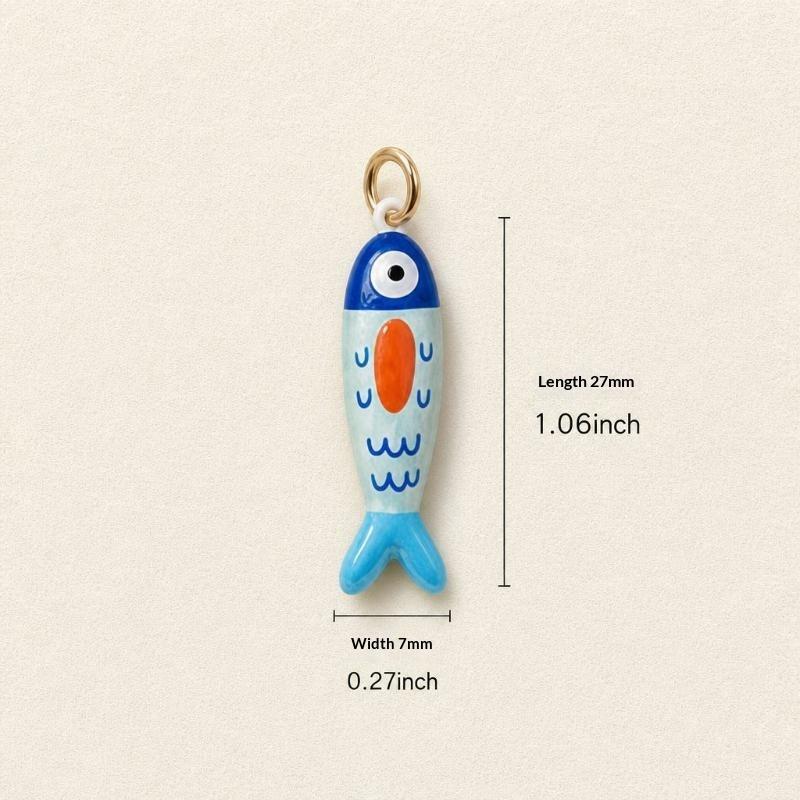 Kawaii Tropical Fish Charms Assorted Vivid Colors Pendants for DIY Earrings Bracelets Necklaces Kids Handcraft Jewelry Making