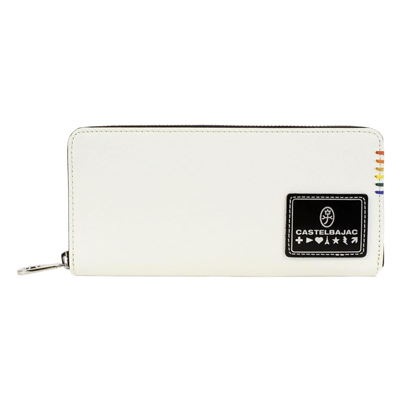 

[Castelbajac] long wallet round zipper genuine leather sort 034616 men s long wallet leather cowhide [31] white