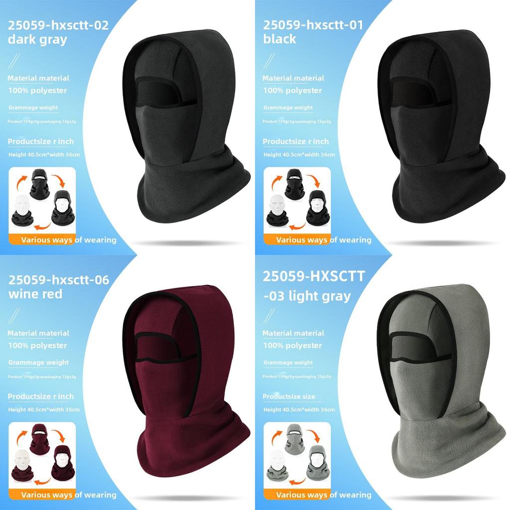 Cold Weather Cycling Mask With Double Layer Fleece For Men And Women