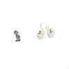 Nordic Knight And Swan Figurines Abstract Sculpture Ornament for Desk Cabinet Office Table