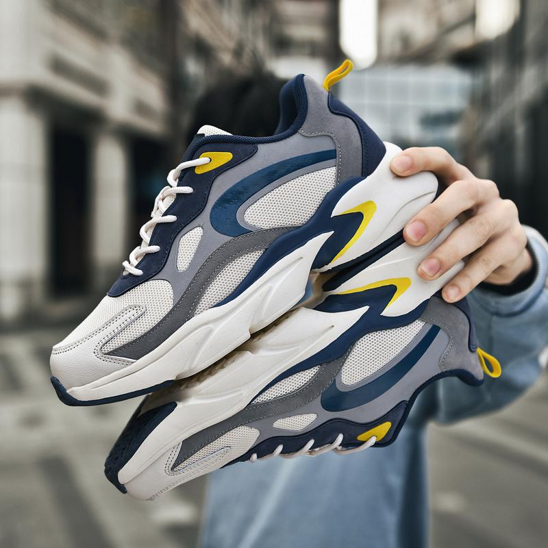 Casual Sports Shoes Men 'S Mesh Breathable Soft -Soled Shoes Summer Comfortable Running Shoes Shock Absorption Outdoor Men 'S Shoes