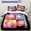 3pcs KPop Demon Hunters Bedding Set Duvet Cover Closure Includes 1 Duvet Cover & 2 Pillowcases, Soft and Comfortable for All Seasons.