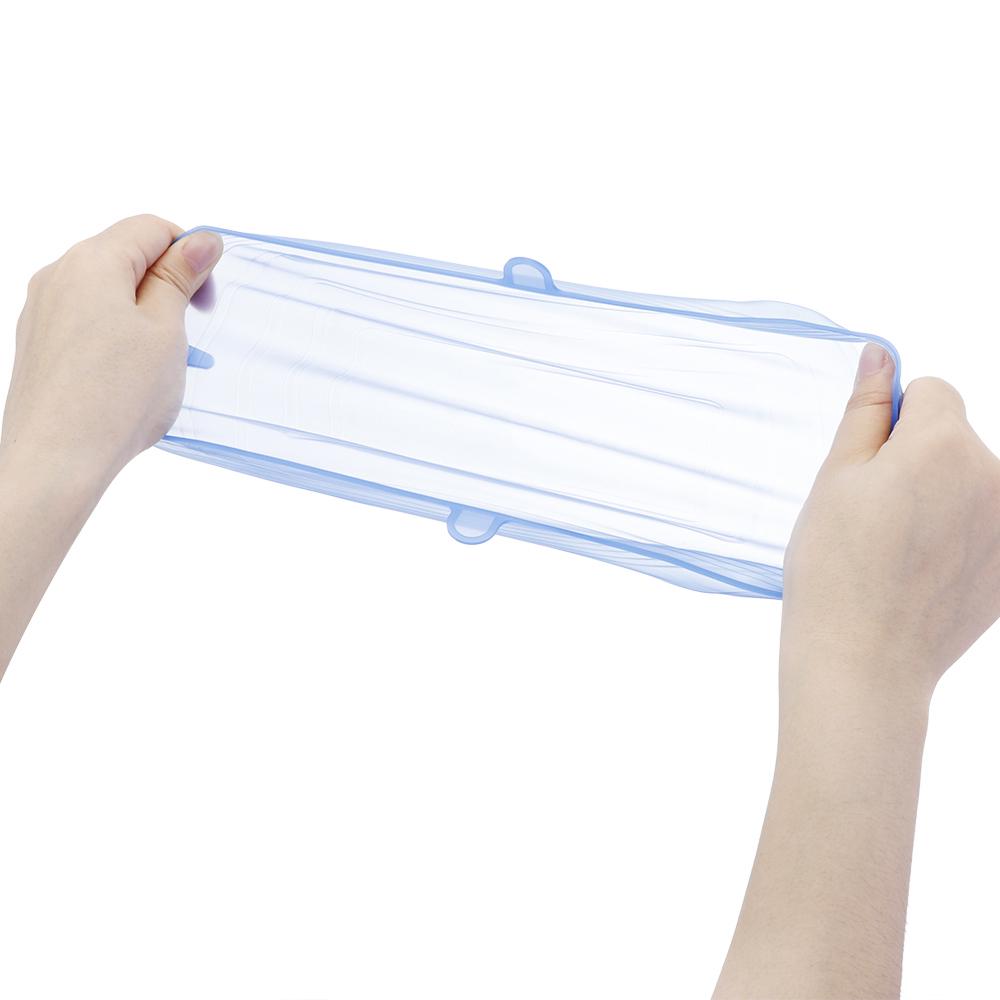6 Bucăți Capac Stretch din Silicon Alimentar Accesorii Ustensile Bucătărie Folie Alimentară Reutilizabilă Capac Sigilat Păstrează Proaspăt Capac Elastic pentru Bol