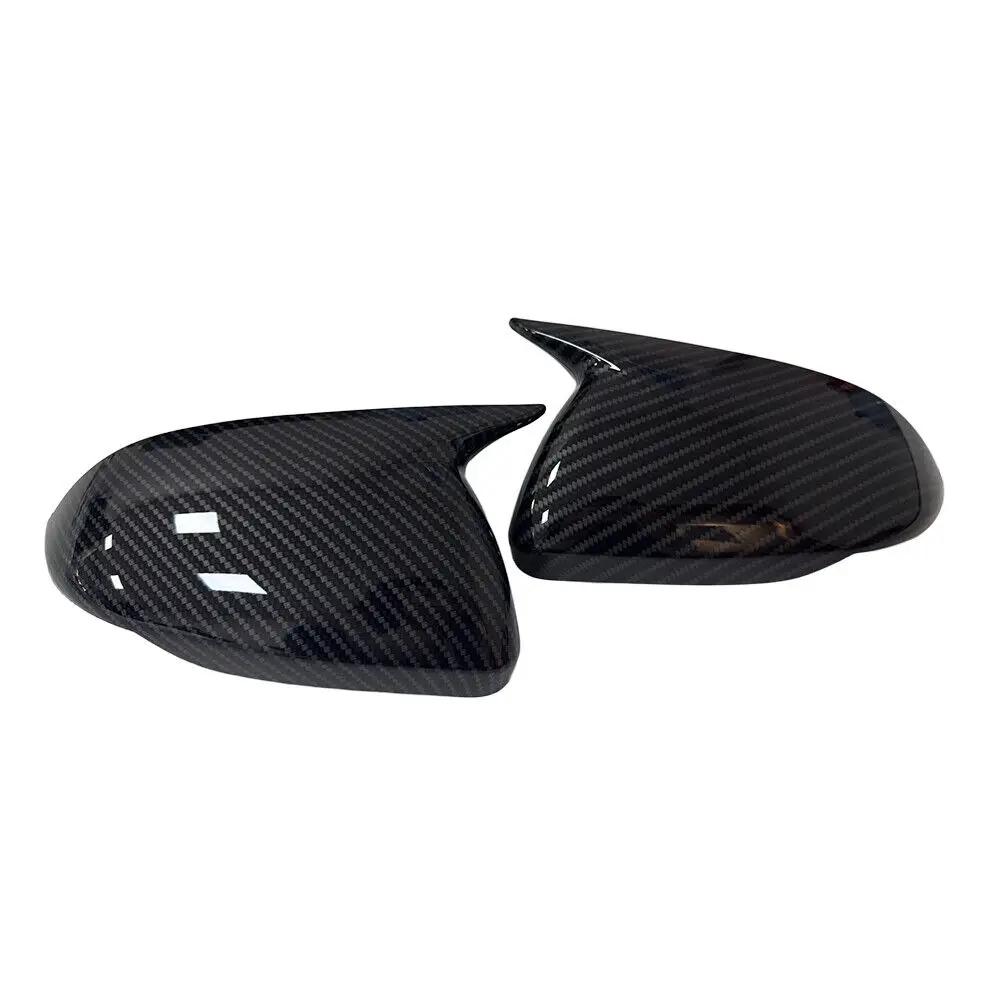For Kia Rio 2018-2025 2x Car Sticker Rearview Side Mirror Cover Wing Cap Exterior Case Trim Accessories Vehicle Decoration ABS