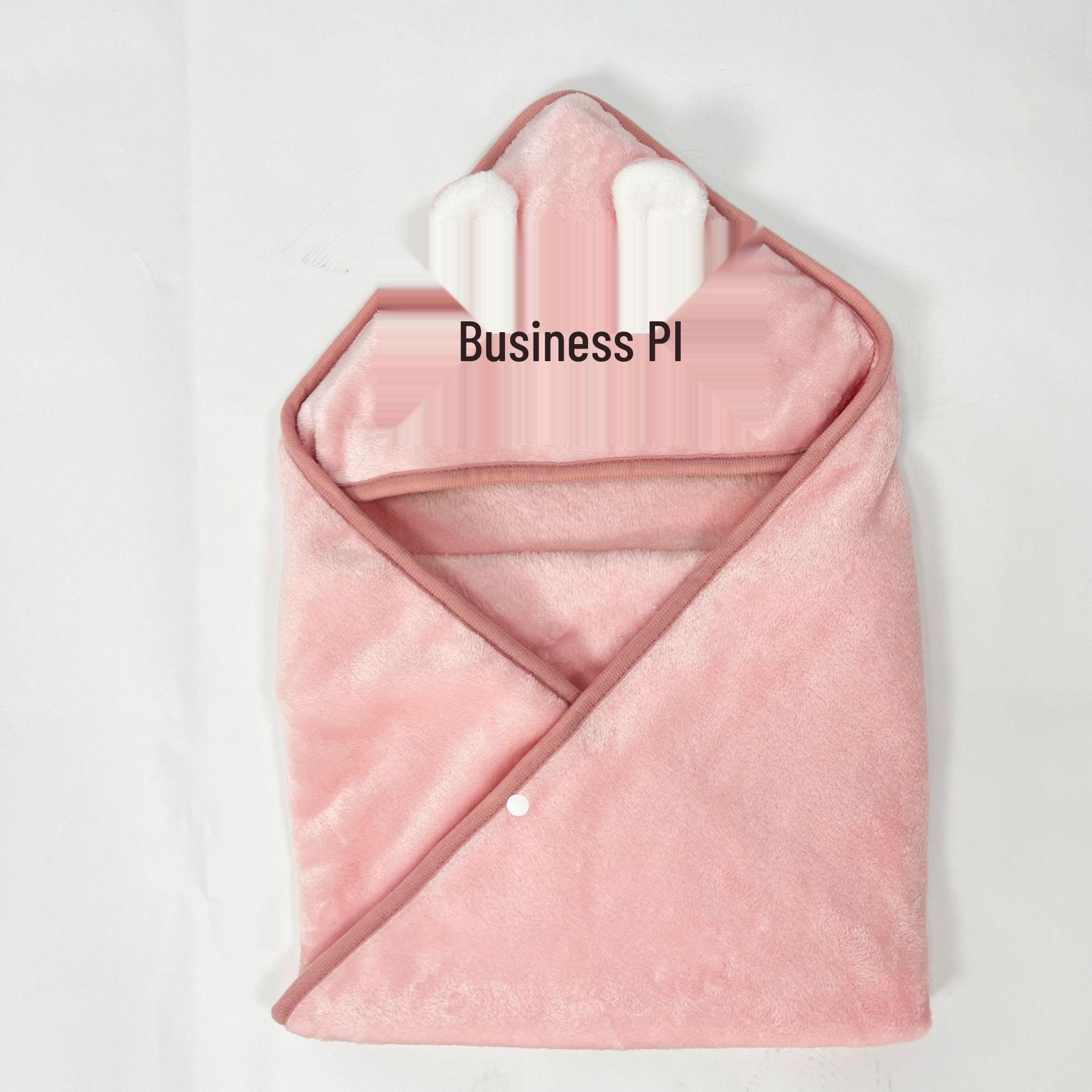 

Мягкое мультяшное фланелевое детское банное полотенце - Гипоаллергенное, впитывающее, быстросохнущее одеяло-пеленка для новорожденных 80x80 cm розовый