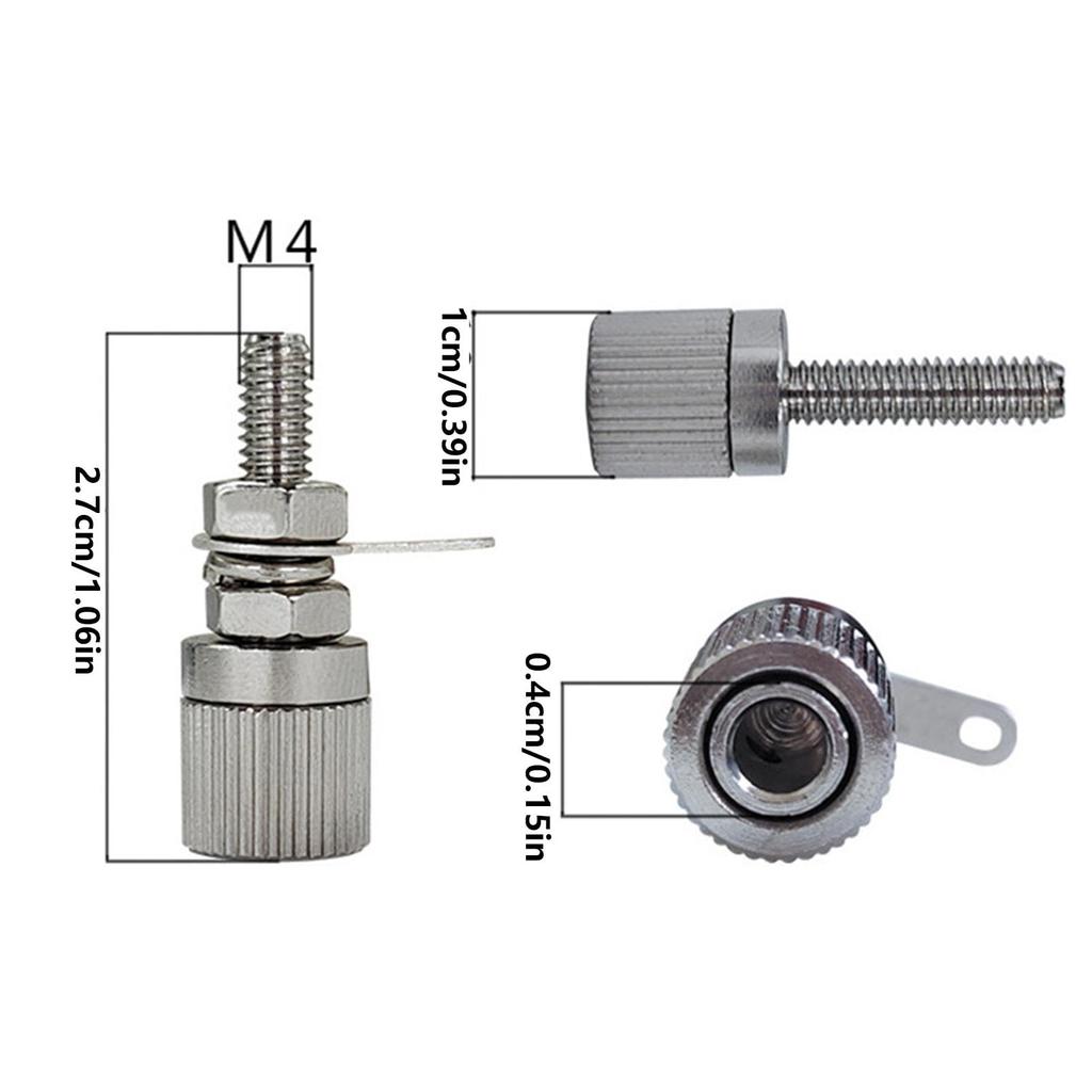 Fonney Speaker Terminal Binding Post, All Metal 4mm Jack Test Terminal - High Current
