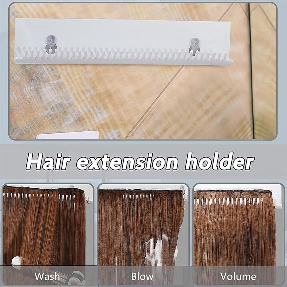 Hair Extension Hanger Stand Hair Display Holder Rack Portable Hair Extension Organizer Rack Hair Styling Coloring Washing Tool