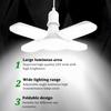 LED Garage Lights Foldable E27 Bulb 4 Adjustable Fan Blades Deformable Workshop Warehouse Ceiling Lighting