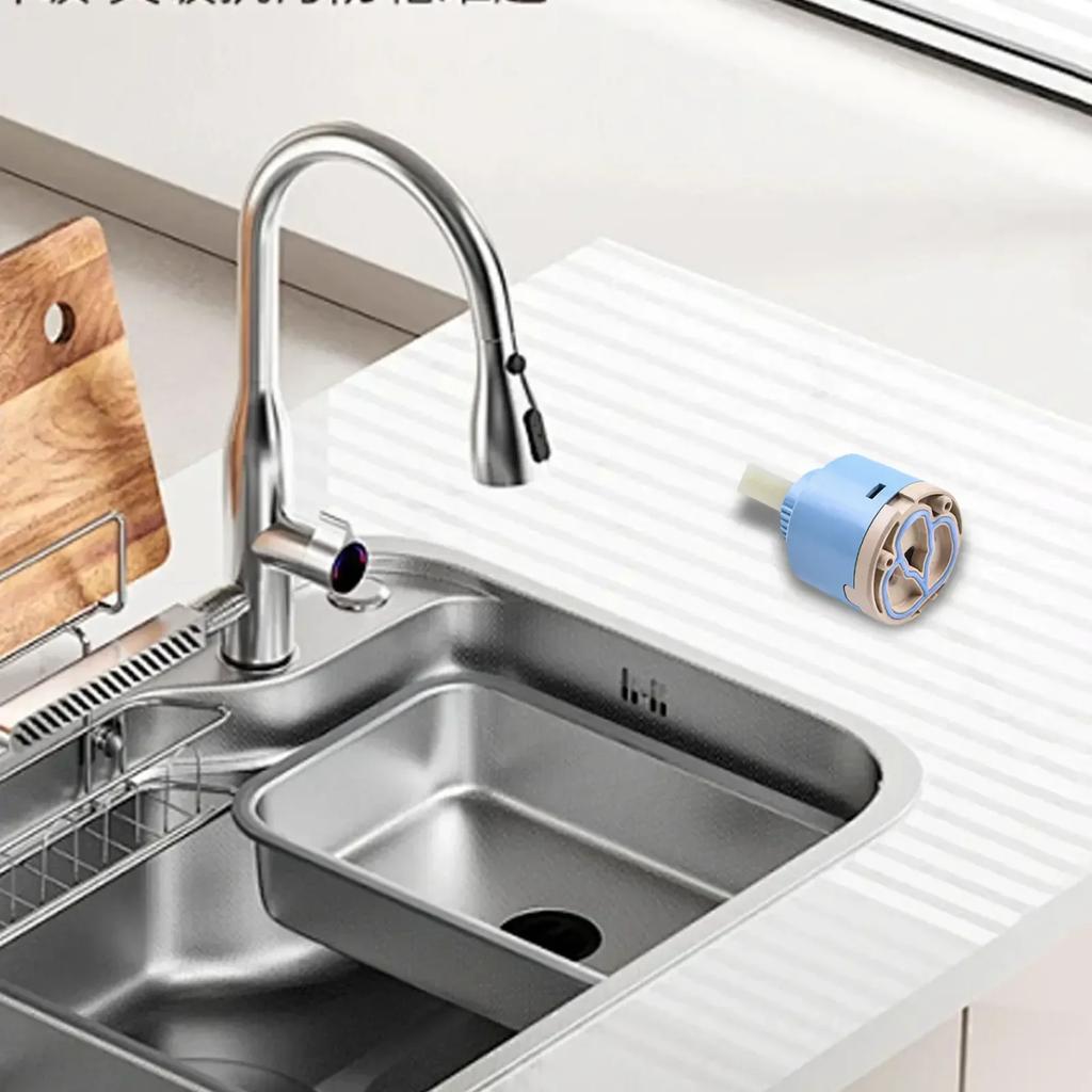 Blandningskran Hög Pipventil 35mm/40mm Kran Tillbehör Keramisk Patron Kranpatron Blandare Kök Badkar Tvättställ Dusch