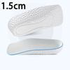 1Pair New Breathable and Comfortable Insoles Height Increase Half Insoles for Men and Women Shock-absorbing Sports Insoles