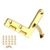 20pcs 90 degrees  Angle Support Spring Hinge for Small Jewelry Wine Case Watch Box Wooden Lid (Gold)