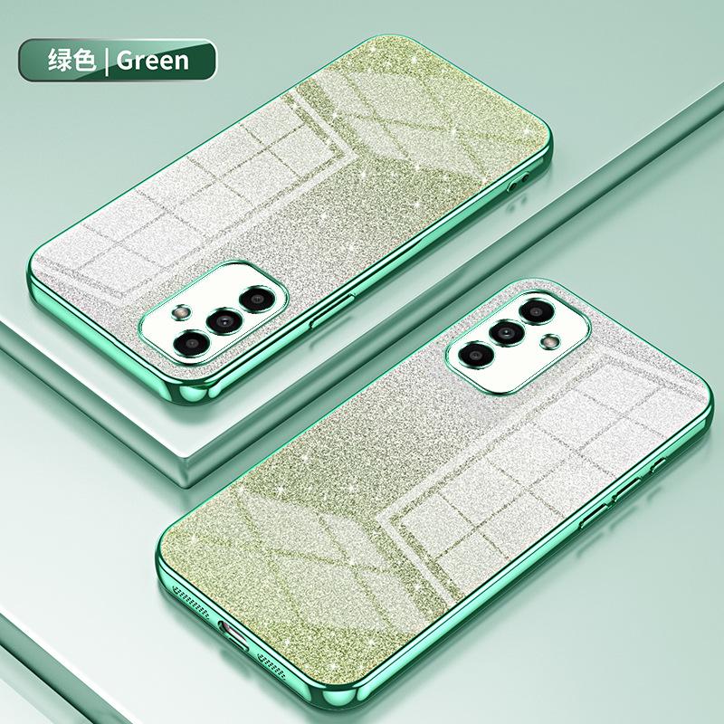 Applicable To Samsung A57 Electroplating Glitter Mobile Phone Case A37 Transparent A17 All-inclusive A07 Anti-drop A56 Protective Case A36