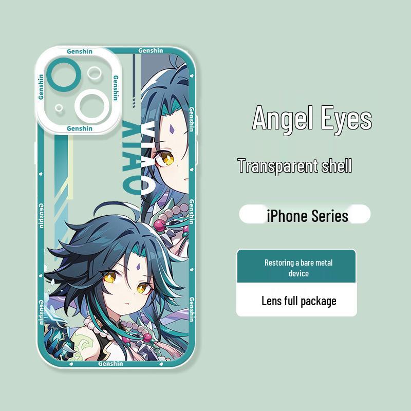 Genshin Impact iPhone 17 Case - Cartoon Venti & Klee Design for Apple 16/15