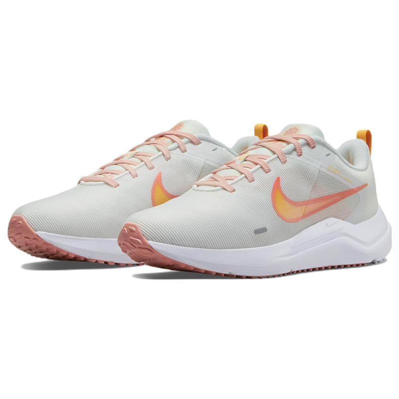 Nike Downshifter 12 White Gold Pink Women's  DD9294-101