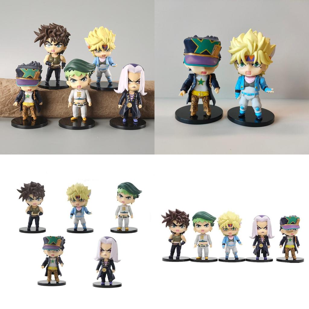 Jojo Action Bizarre Figure Cartoon Model Toy Decoration Doll Kids Gifts Ornament