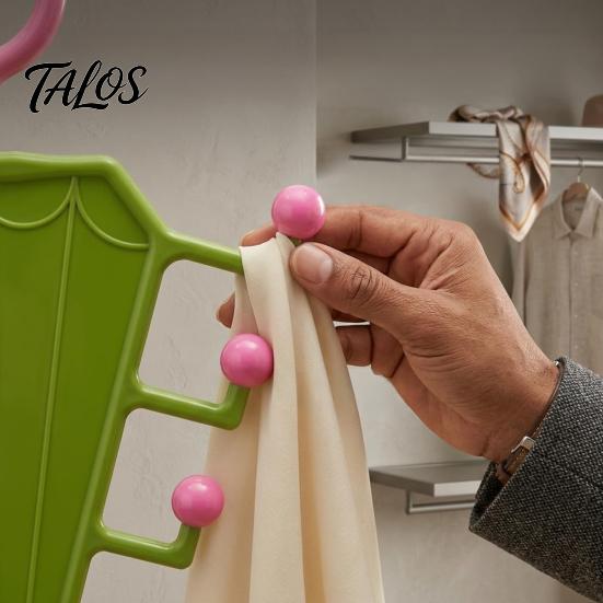 Talos V Shaped Double-Sided Closet Organizer, with 360° Rotating, Space Saving Multi-Layer Vertical Hanger, for Hats Bags Ties Scarves