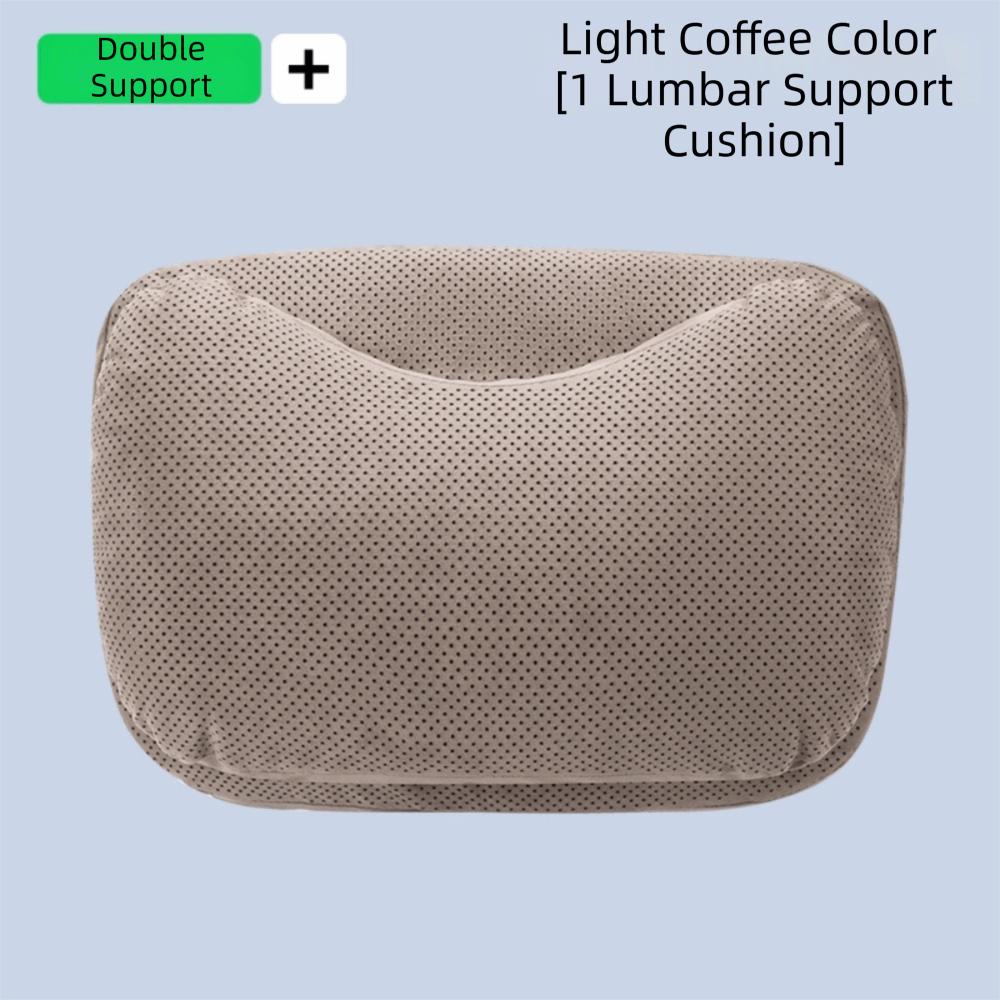 Suede Memory Cotton Seat Waist Cushion Ergonomic Support Lumbar Support Cushion  Car