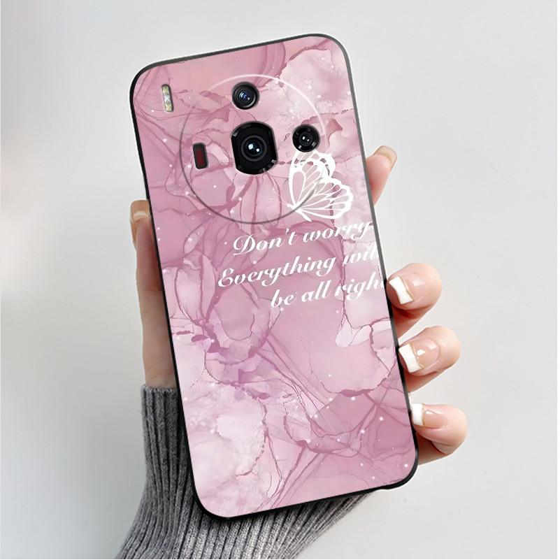 Printing Case For ZTE Nubia Z50S Pro 5G Funda ZTE Nubia Z60S Pro 5G Cover Soft Silicone Black Shell Cute Flower Cartoon Casing