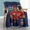 Lamin Yamal Personalized Text Blanket Lightweight Customizable Blanket Ultrasoft For Couch Office Chair Bedding Home Decor Allseason Use