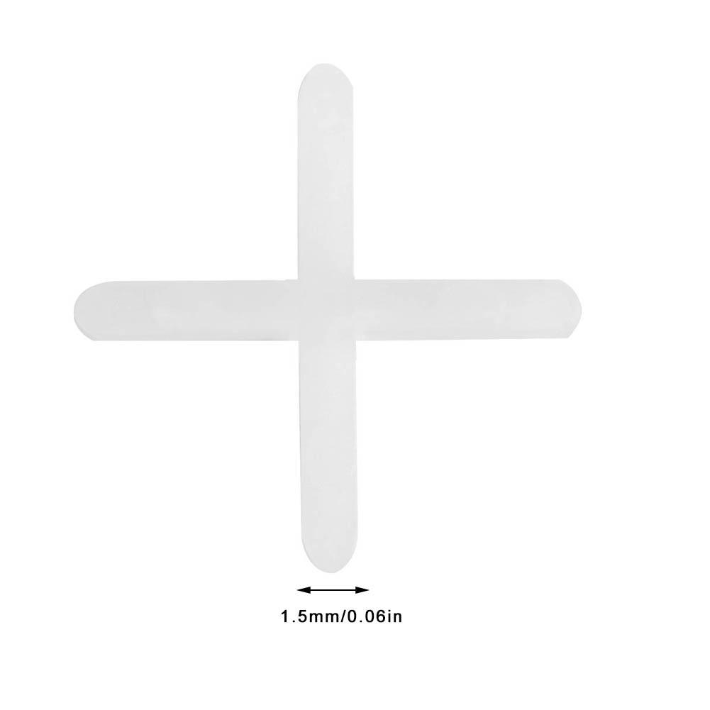 2500Pcs Ceramic Tiler Plasitc Tile Spacer Plumber Reuseable Leveling System 1mmCelsius1.5mm