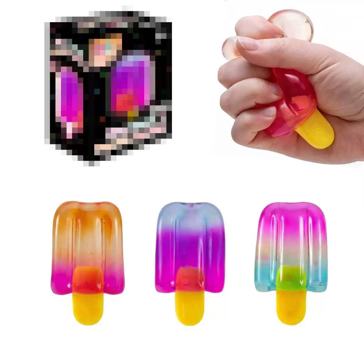 New Snowflake Cube Pinch Le Vent Maltose Decompression Toy Decompression Maltose Jellyfish Pinch Le *2pcs