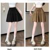 Women's Summer Ice Silk Wide-Leg Skort: Casual, Lightweight, Plus Size 5-Point Length