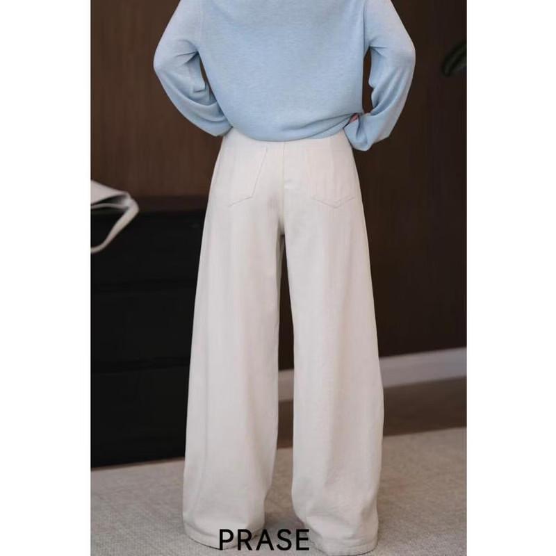 PRASE Light Luxury Curvy Fit Straight-Leg Jeans L