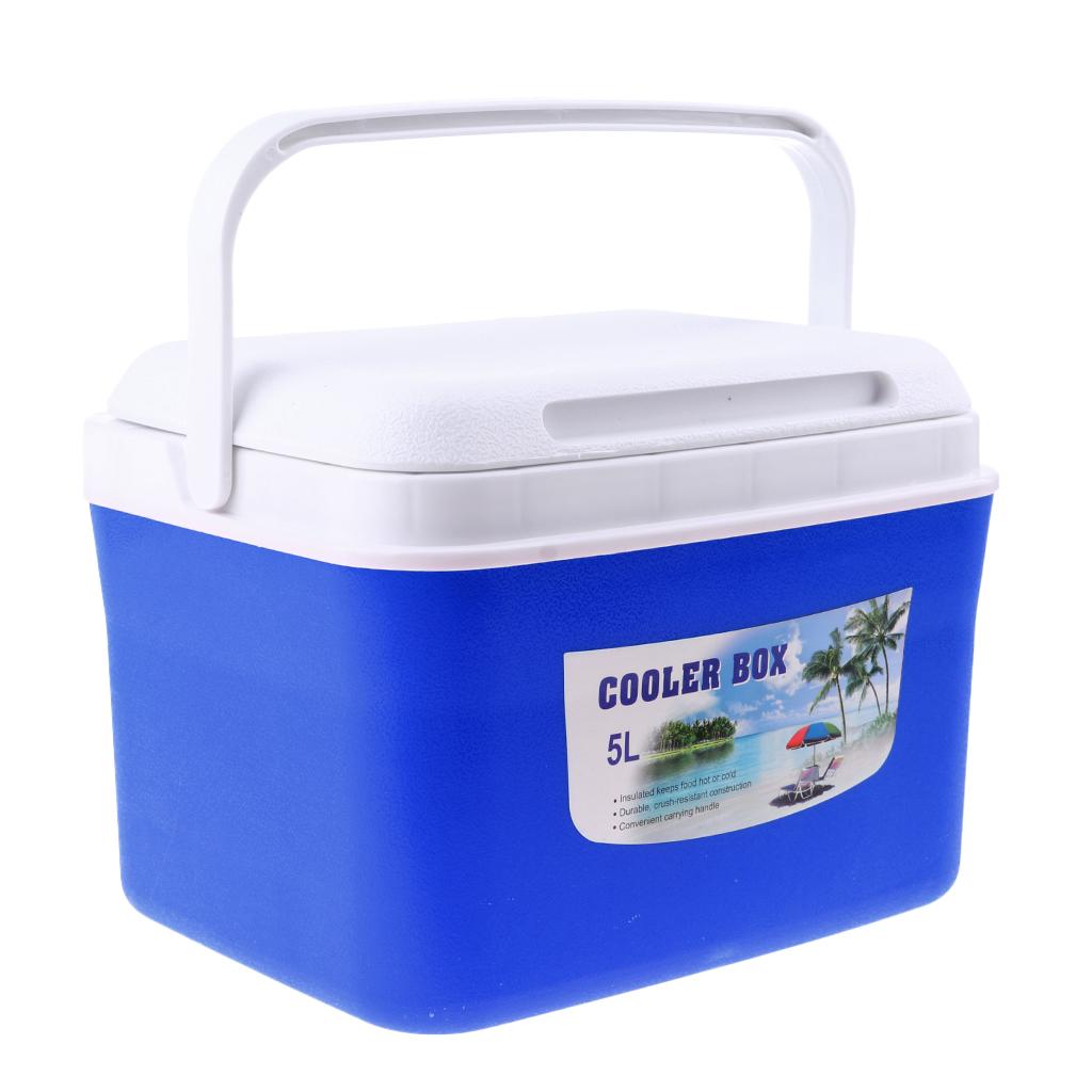 5L/13L Lightweight Food Cooler with Handle for Camping Picnic BBQ