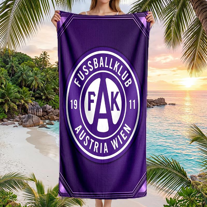 Austria Wien FC stampa Asciugamano da Spiaggia Quick Dry Microfibra Assorbente Portatile da Viaggio Asciugamano da Nuoto