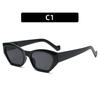 Fashion Polygonal Cat Eye Sunglasses, Personalized Colorful Versatile Sunglasses Women's Sunglasses