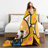 Aggretsuko Flannel Blankets Winter  Soft Throw Blanket for Boy Girl Couch Bed Funny Bedspread Sofa Bed Cover