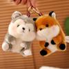 Cute And Fluffy Plush Animal Character Keychain Ideal For Bag Charm And Gift