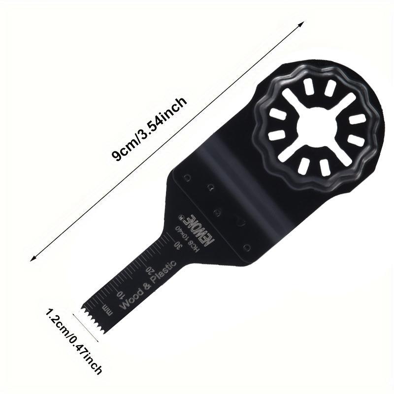 NEWONE 8pcs Carbide Oscillating Tool Blade, Multi-tool Saw Blades Multi Tool Mortar Cutting Saw Blades for Tile Concrete Cutting