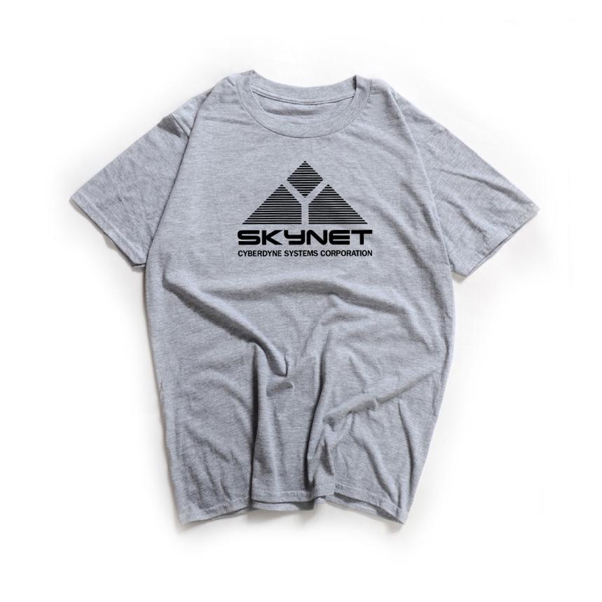 Letní módní tričko 2023 Unisex Dámské Skynet Cyberdyne System Terminator Potisk Trička Schwarzenegger Film Bavlna Swag Trička