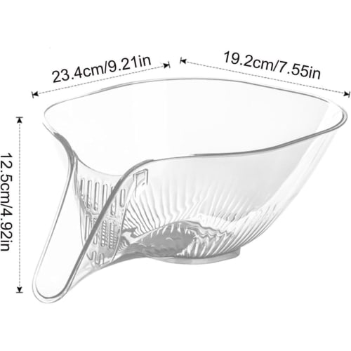 SoolKool [2-Pack] Colander, Clip, Strainer, Bowl, and Sink Strainer Set for Vegetables, Fruits, Food, Meat, Pots, Rice, and Rinse Bowls. Stackable for
