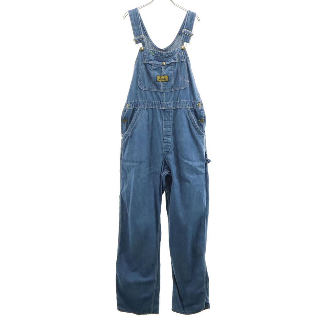 WASHINGTON DEE CEE 80s Vintage Denim Overall Wash Blue Painter Men's Used