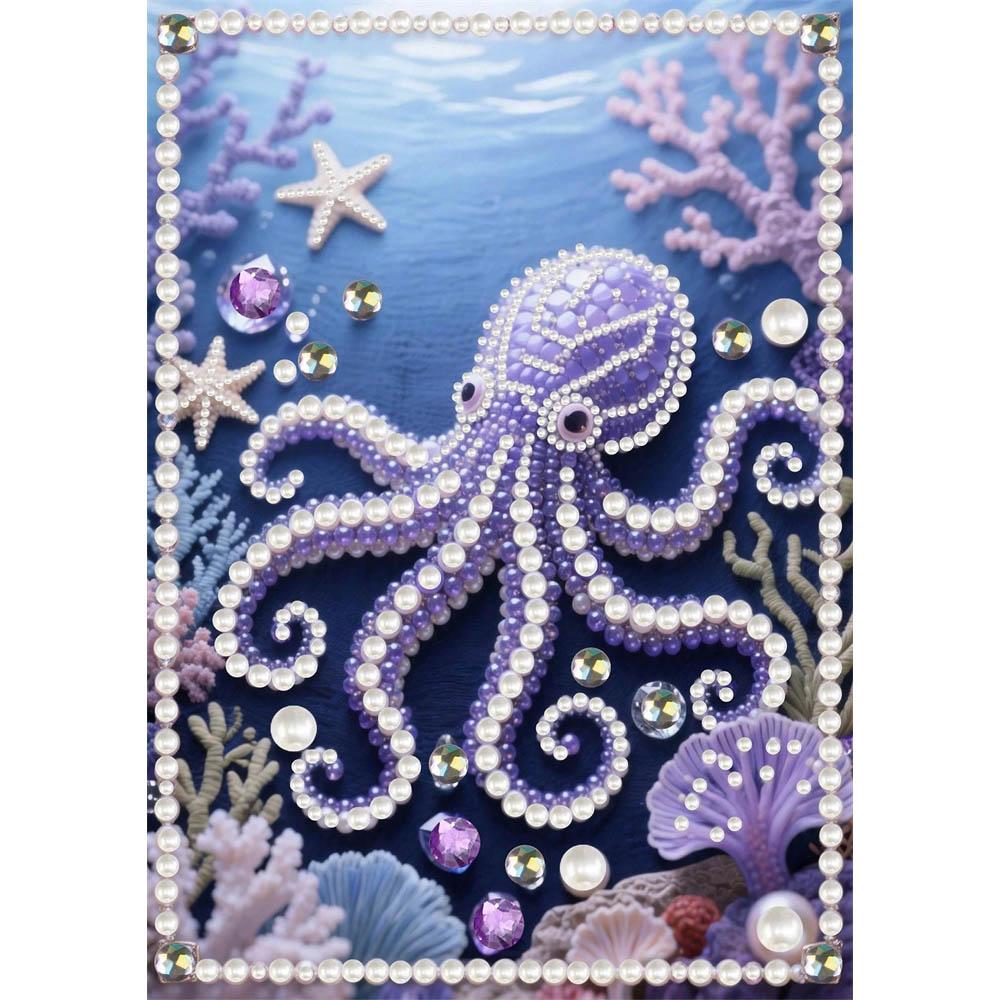 

Pearl Painting Kit Octopus Frameless Handicraft DIY Bedroom Decoration Living Room Wall Art Room Decoration Art Craft Decoration 30x40cm