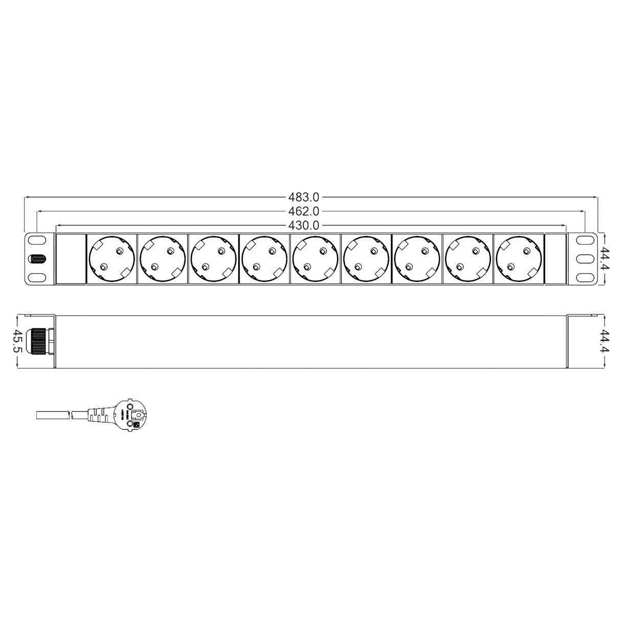 

Распределитель мощности Hyperline Sht19-9sh-2 5eu Mountain Accommodation 9xschuko Basic 16a Schuko 2 5m