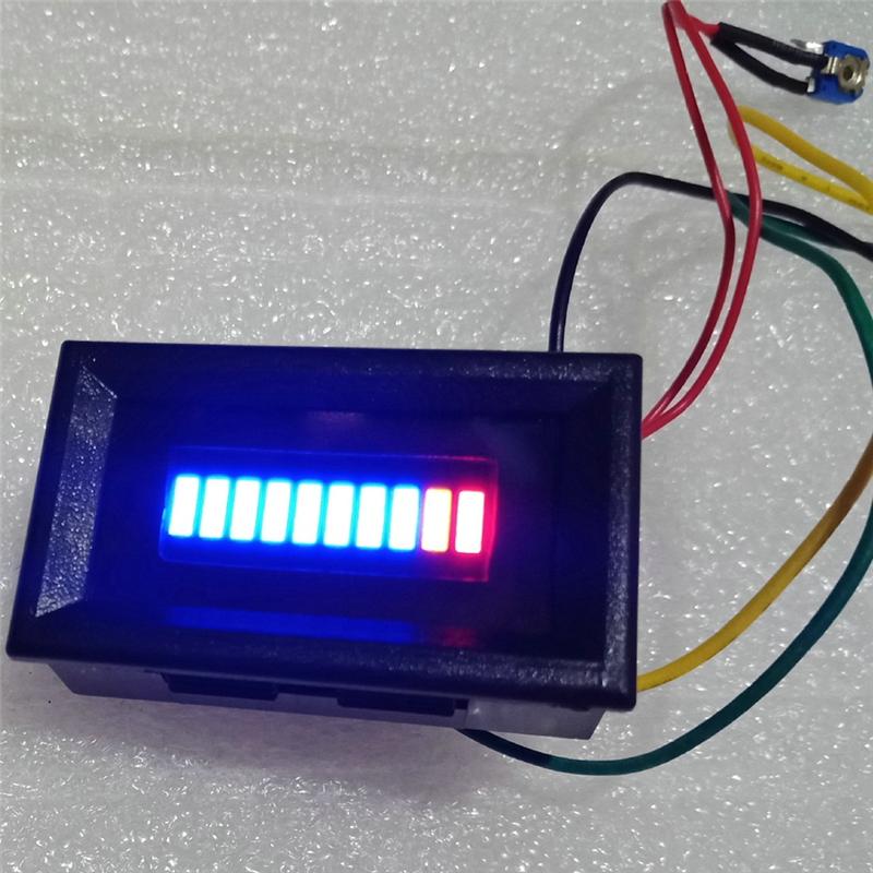 Fuel Level Gauge Indicator 12V Universal Motorcycle Car Oil Scale Meter LED Oil Fuel Level Gauge Indicator For Car Accessories