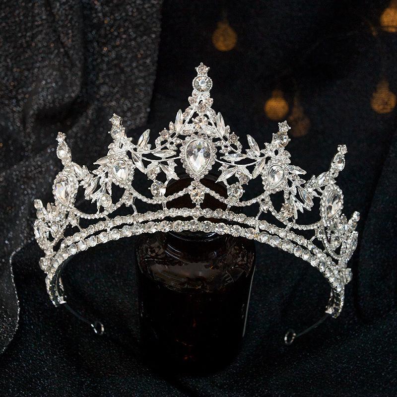 

Усыпанная бриллиантами корона-ободок в виде цветка и капли воды, новый суперблестящий изысканный ободок, легкая роскошь, высококлассные темпераментные аксессуары для волос