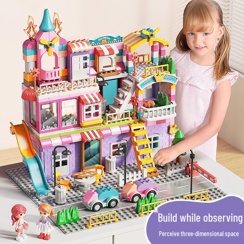 Compatible Large Particle Castle Building Blocks for Kids - Birthday Gift & Brain Teaser for Boys and Girls