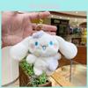 Cute Plush Kuromi Cinnamoroll Dog Keychain Doll With Soft Short Plush Material