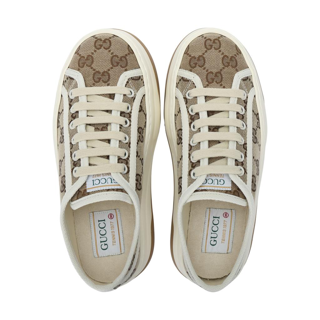 GUCCI Canvas Shoes 5.3cm Women's Beige & White 746766 20Q20 9745