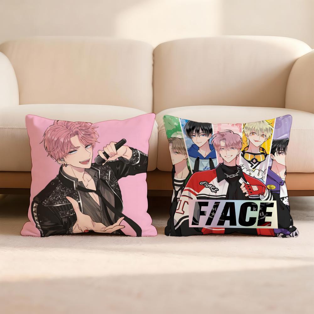 Federa Cuscino B-B-Side Anime di Tamon - Copricuscino Multiscena per Casa e Auto - Reversibile, Morbida e Resistente per l'Uso Quotidiano