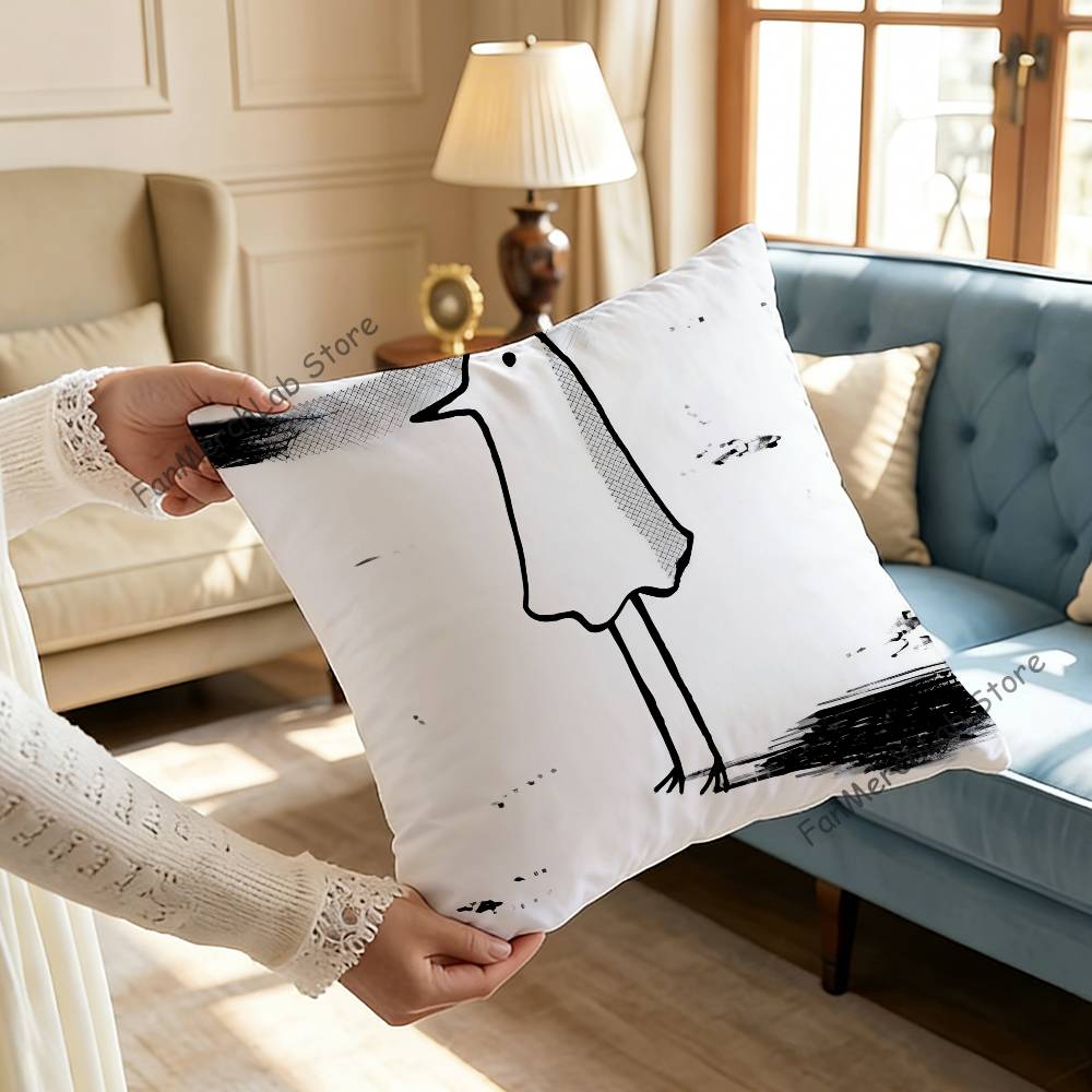 GGoodnight Anime PPunpun Pillow Case Ultra Soft Skin Friendly Fabric Cloud Like Comfort Concealed Zipper