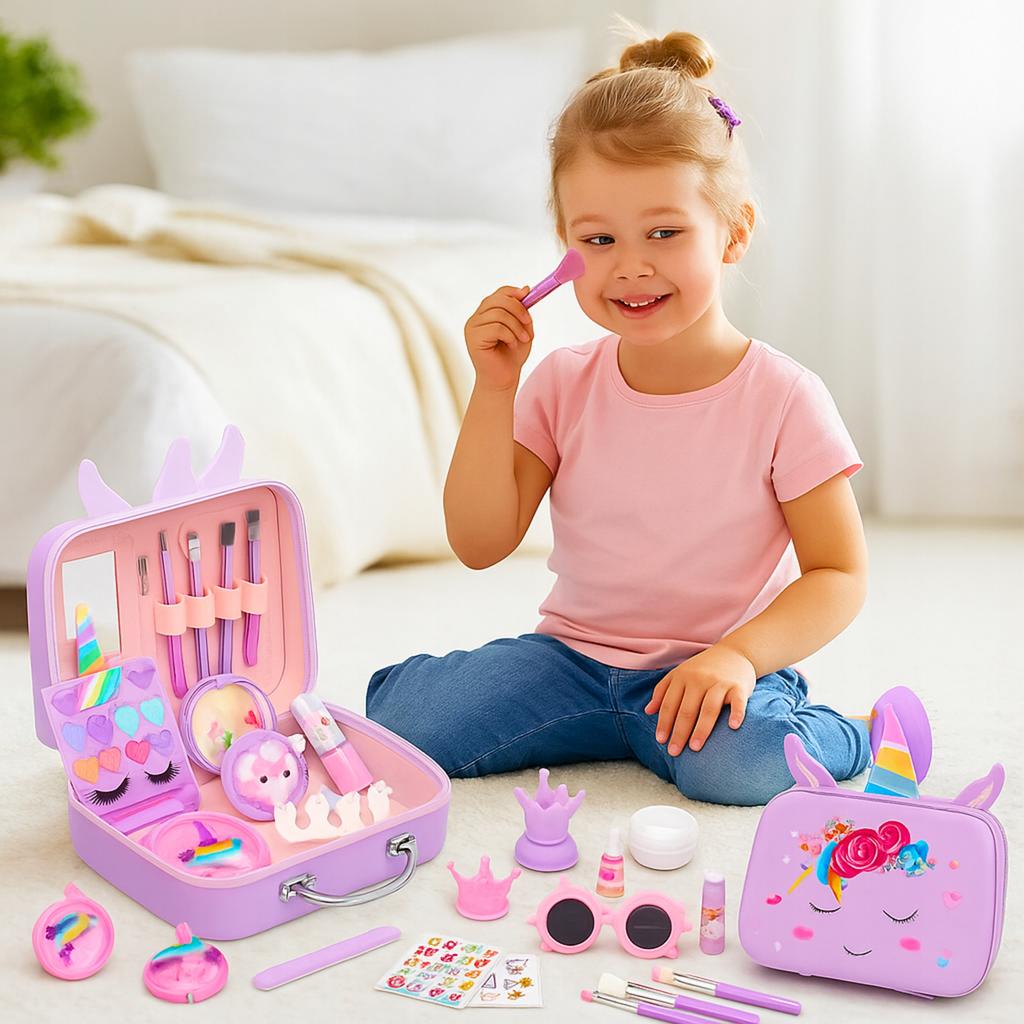 Nail Makeup Set Cosmetic Bag Case Cosmetics Makeup For Children