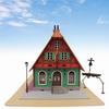 Giant Bean Bag Chairs Miniature Kit Studio Ghibli Series Howls Moving Castle Hatters Hat Shop 1 150 Scale Papercraft MK07-03