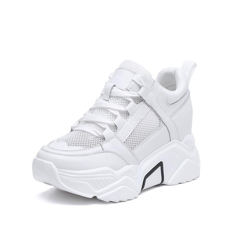 Inner height increase dad shoes spring and autumn new ins trendy shoes platform sports shoes running casual