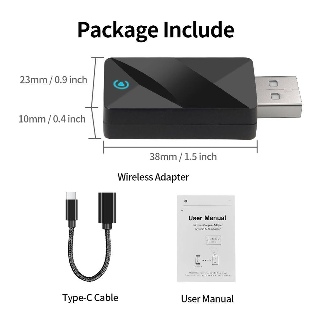 Wired To Wireless Carplay & Android Auto Car Intelligent Systems USB Auto Connect for OEM Wired CarPlay Android Auto Car Systems