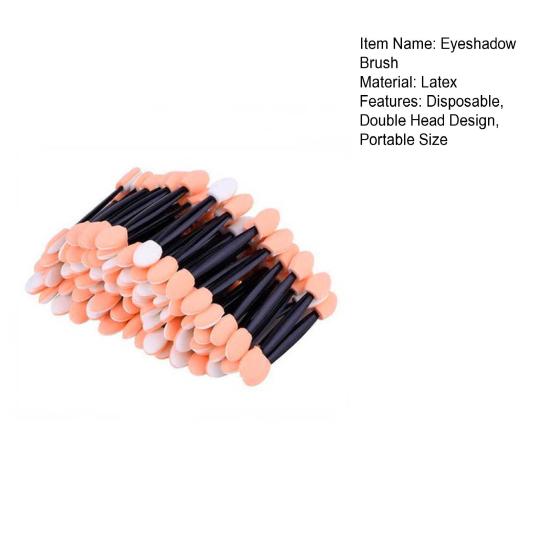 30/50/100/150/200Pcs Disposable Eyeshadow Brush Dual Side Sponge Applicator Portable Travel Women Double Head Eye Makeup Tools